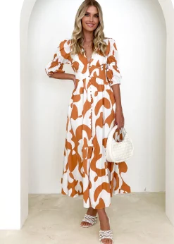 Women Gingham & Heels Maxi>Abriella Maxi Dress