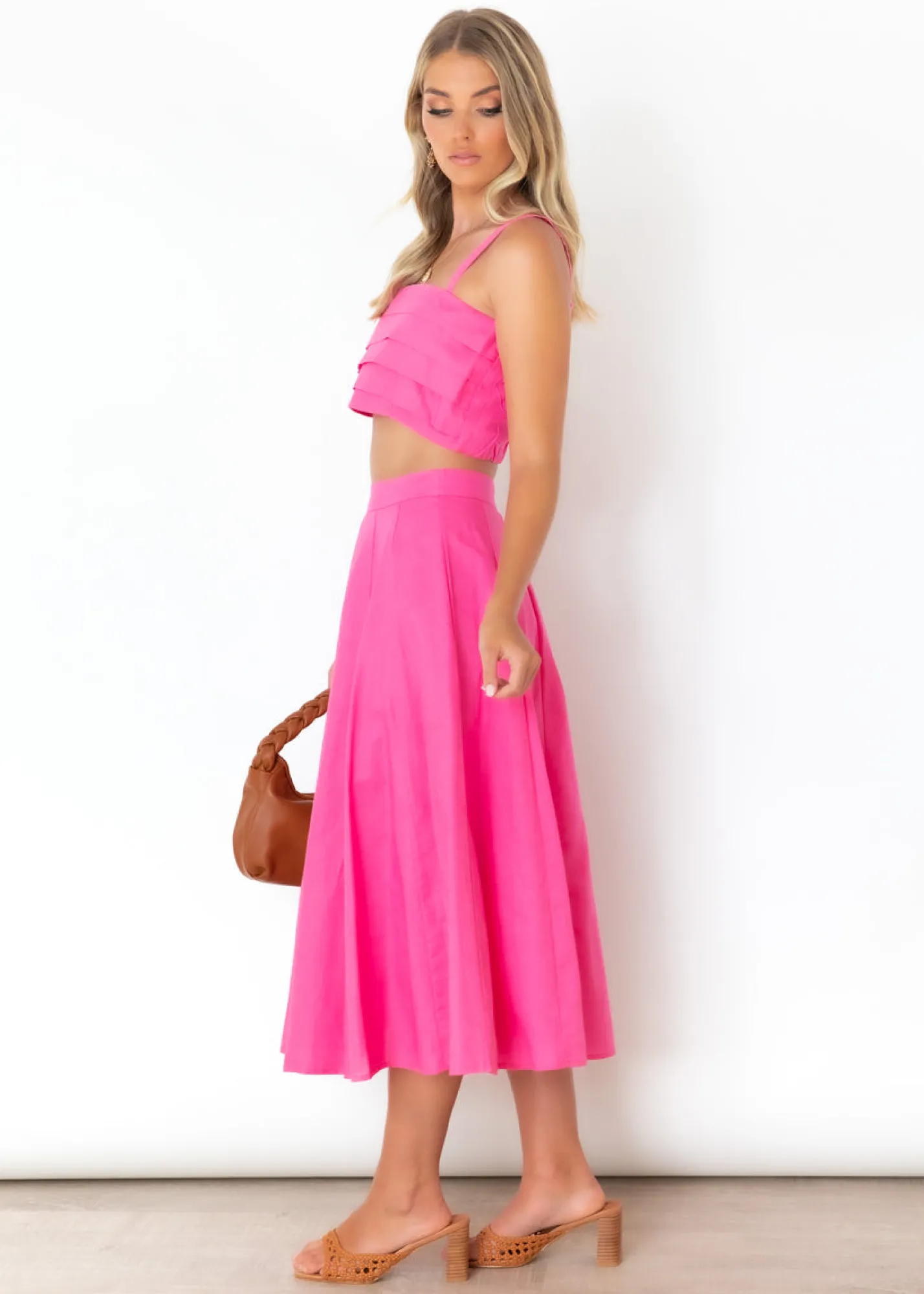 Women Gingham & Heels Crops>Abrielle Crop