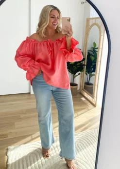 Women Gingham & Heels Blouses><noscript><img width=