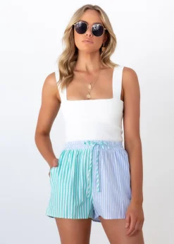 Women Gingham & Heels Shorts><noscript><img width=