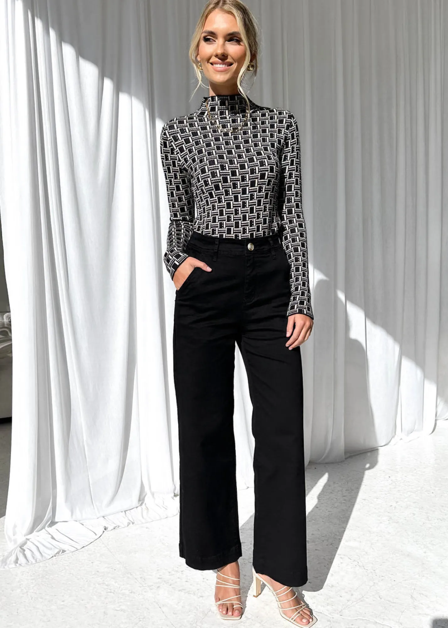 Women Gingham & Heels Jeans>Addie Stretch Jeans
