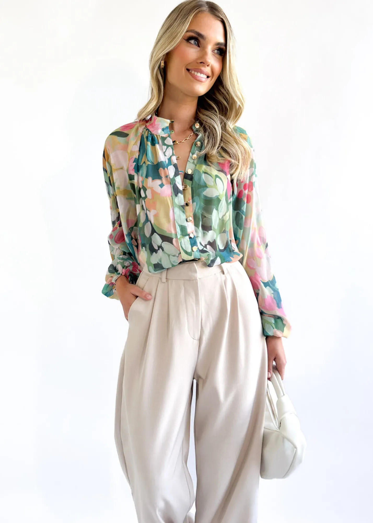 Women Gingham & Heels Blouses>Adeena Blouse