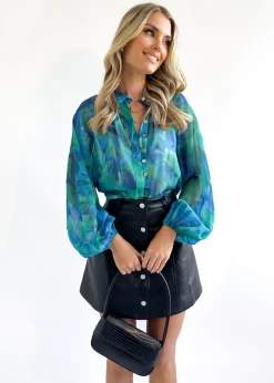 Women Gingham & Heels Blouses>Adeena Blouse