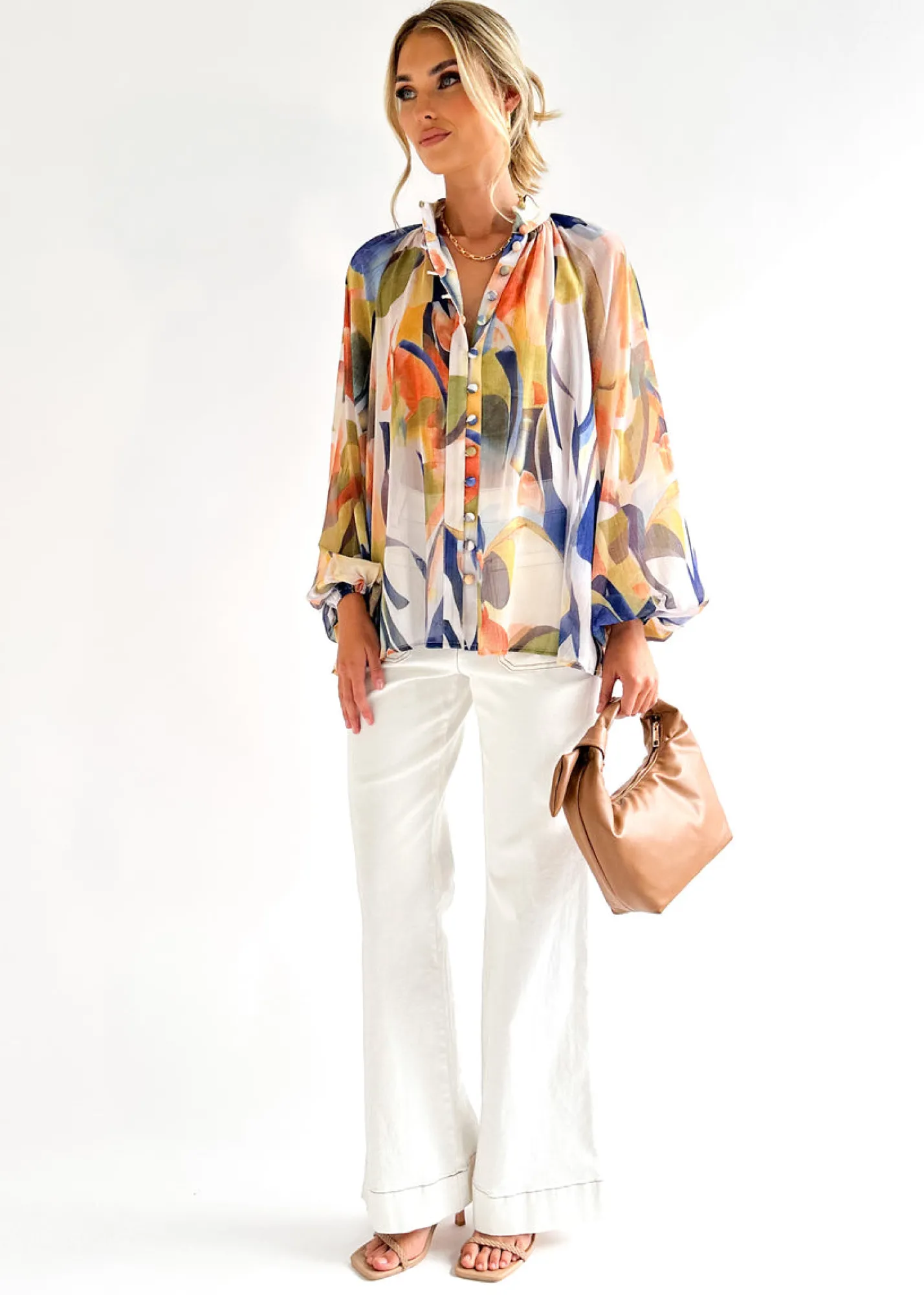 Women Gingham & Heels Blouses>Adeena Blouse