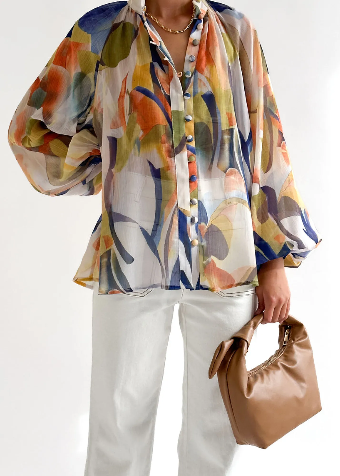 Women Gingham & Heels Blouses>Adeena Blouse