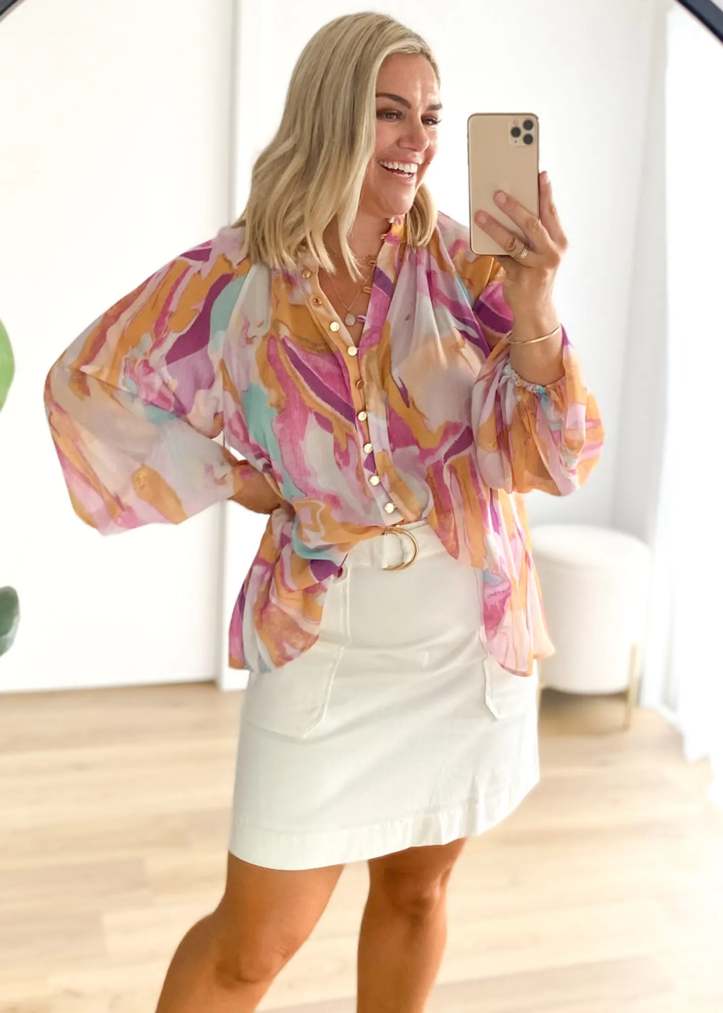 Women Gingham & Heels Blouses>Adeena Blouse