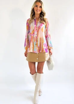 Women Gingham & Heels Blouses><noscript><img width=