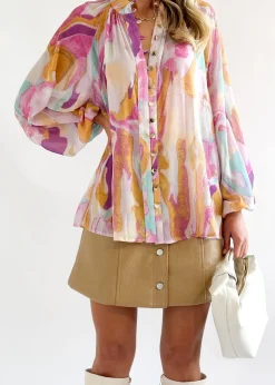 Women Gingham & Heels Blouses><noscript><img width=