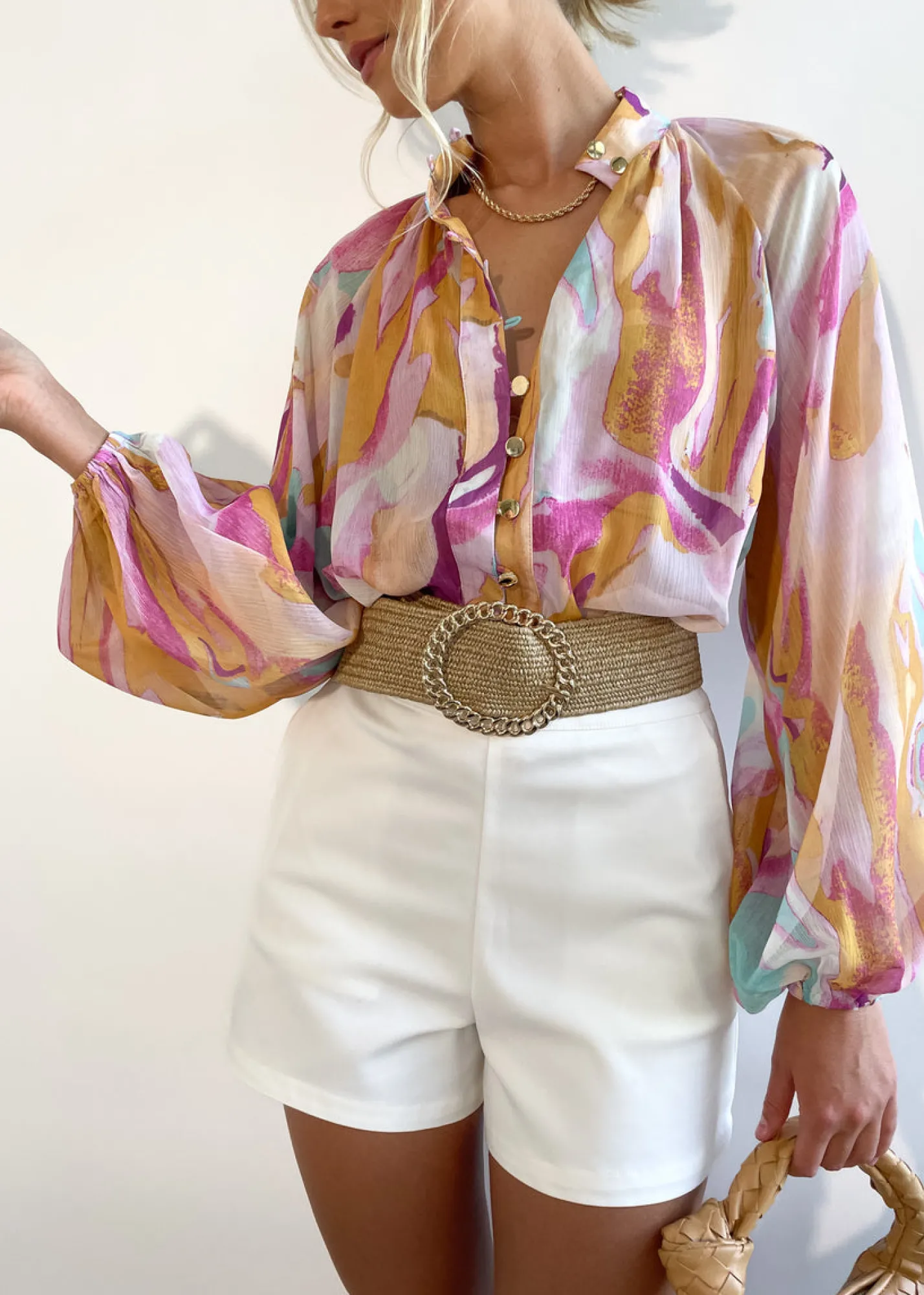 Women Gingham & Heels Blouses>Adeena Blouse