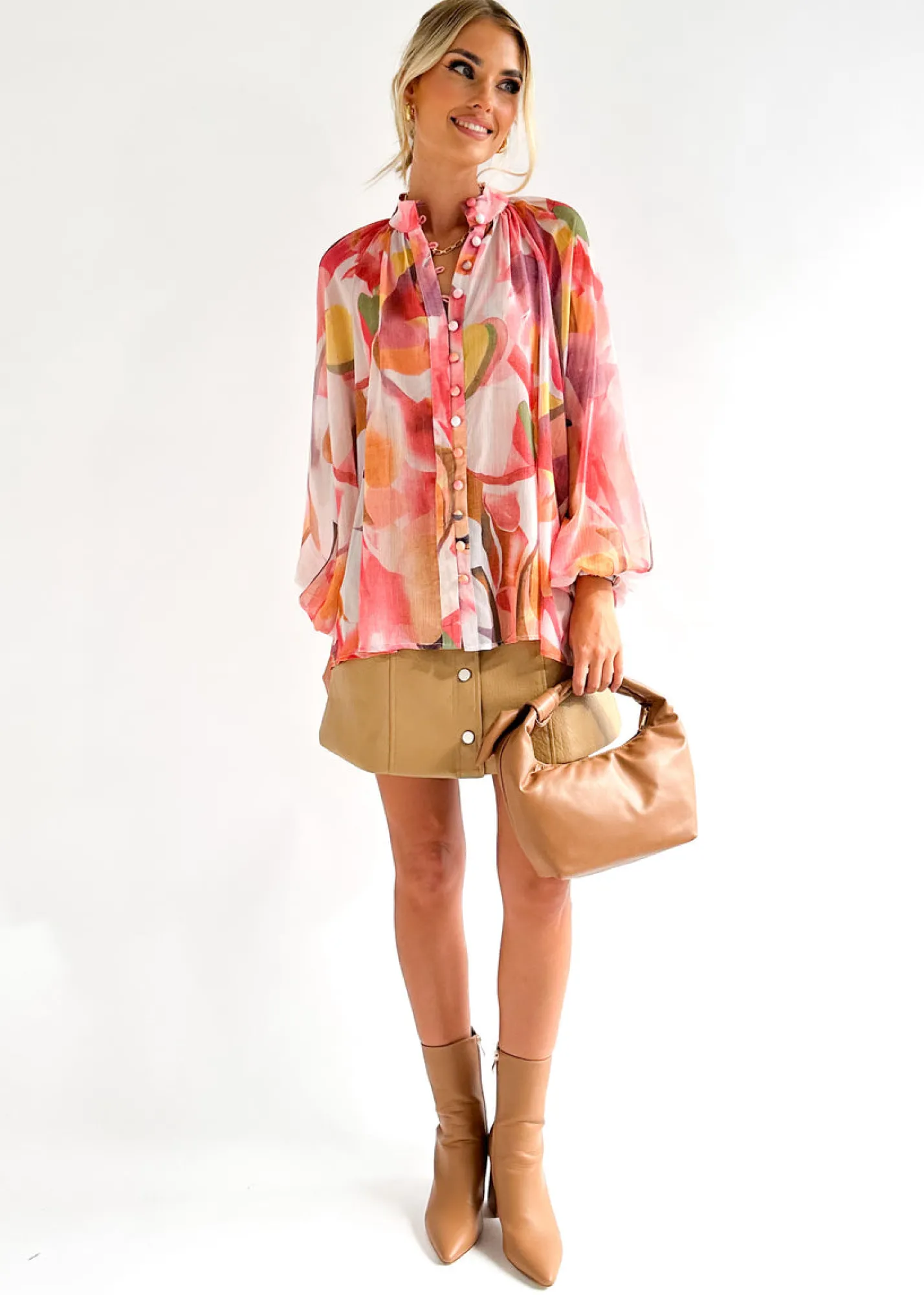 Women Gingham & Heels Blouses>Adeena Blouse