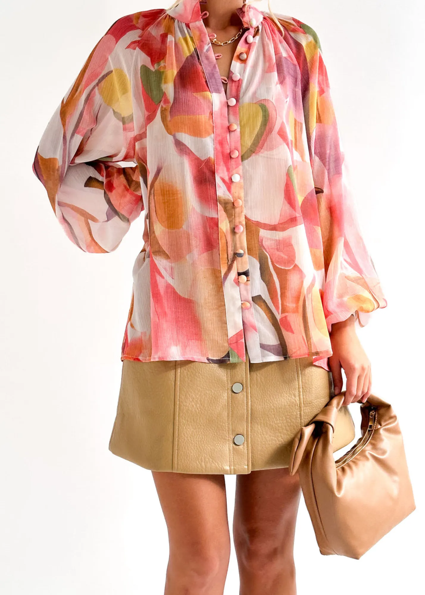 Women Gingham & Heels Blouses>Adeena Blouse