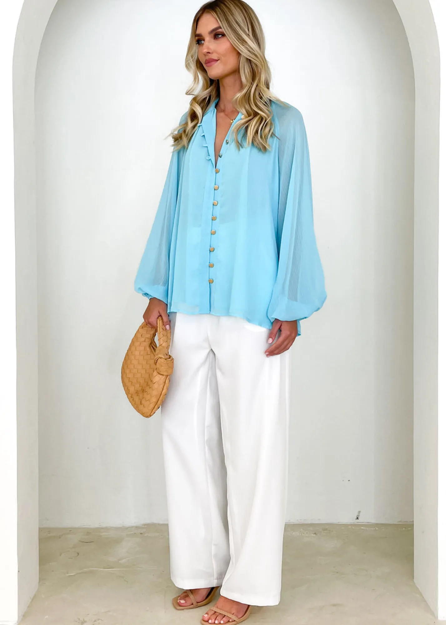 Women Gingham & Heels Blouses>Adeena Blouse