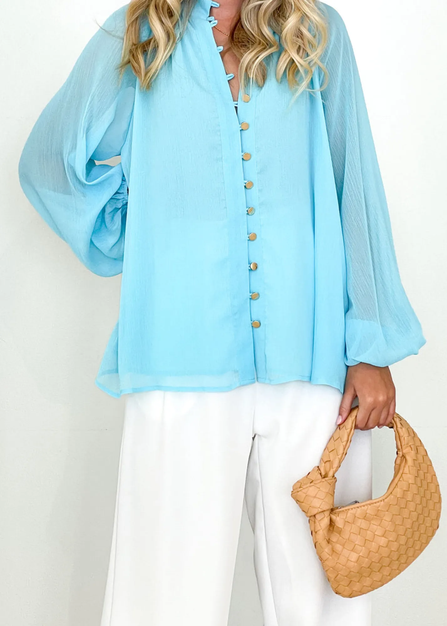 Women Gingham & Heels Blouses>Adeena Blouse