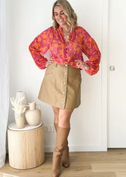 Women Gingham & Heels Blouses>Adeena Blouse