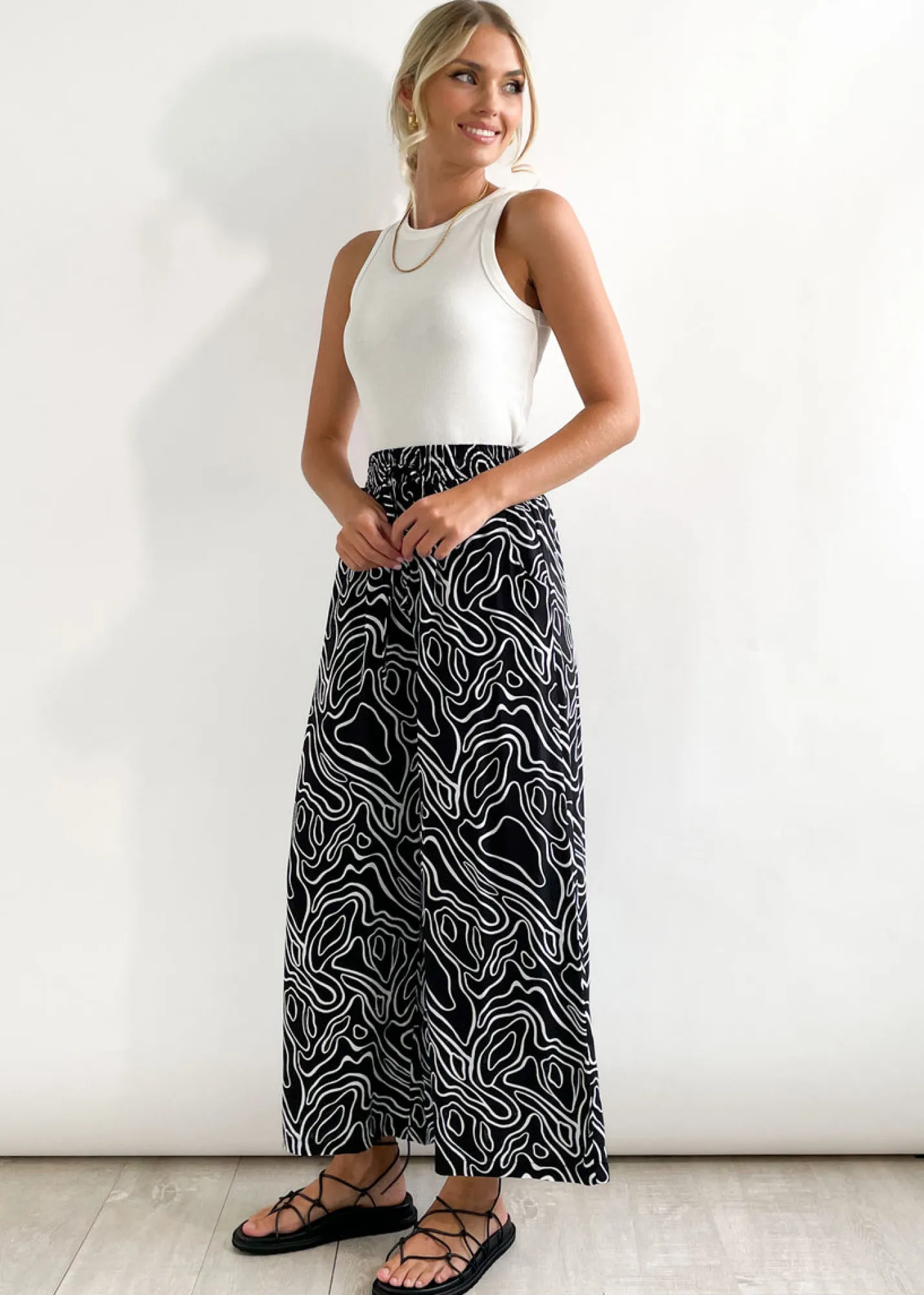 Women Gingham & Heels Sets>Adelina Pants
