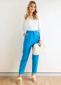 Women Gingham & Heels Pants><noscript><img width=
