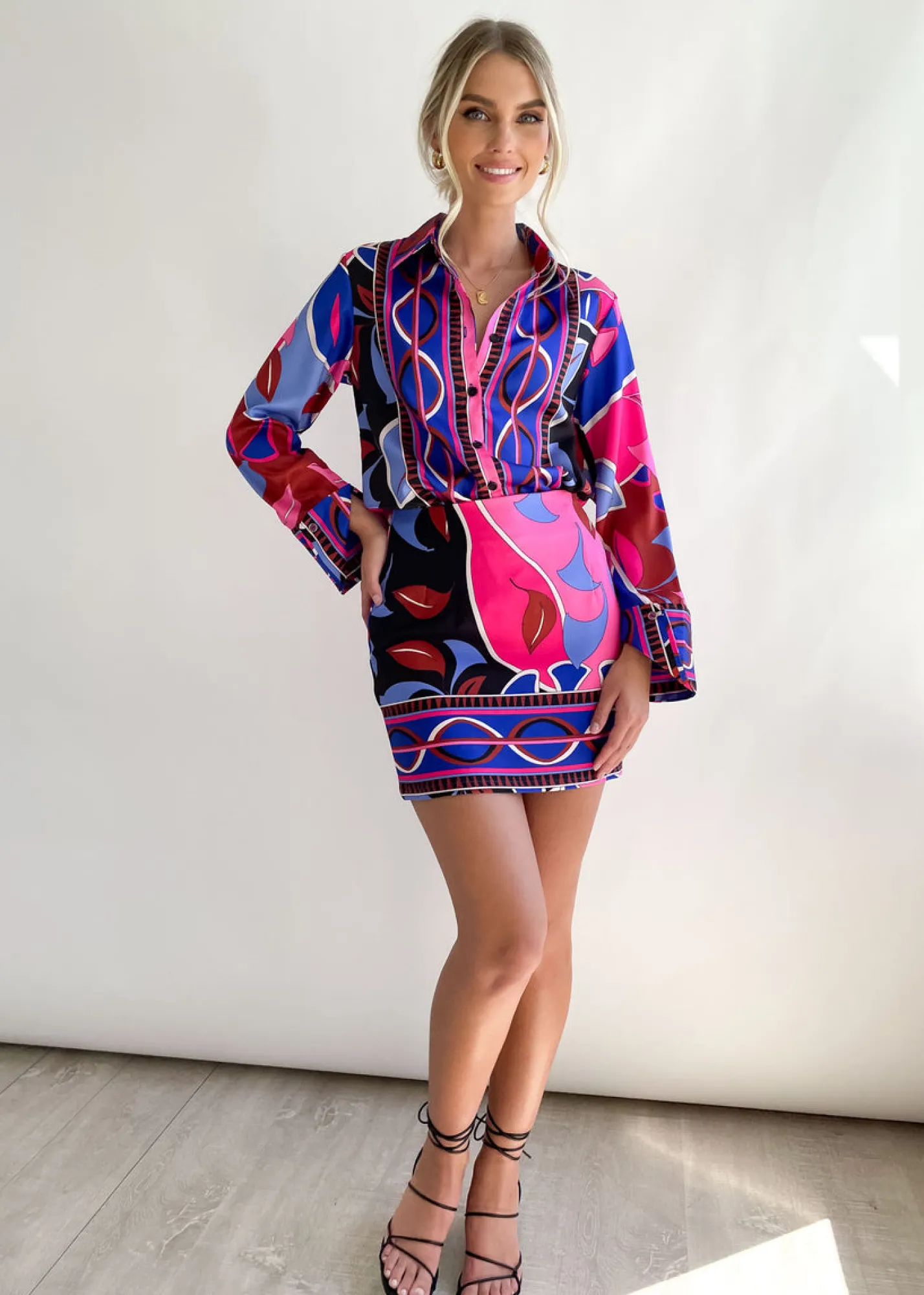 Women Gingham & Heels Sets>Adison Shirt