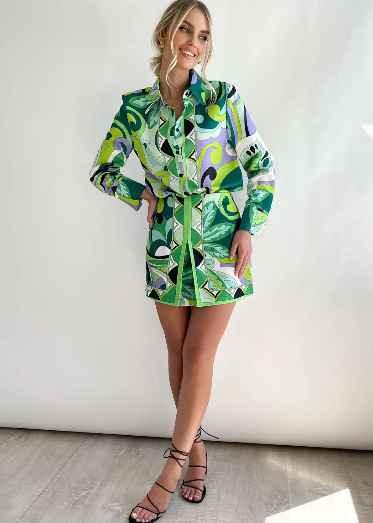 Women Gingham & Heels Sets>Adison Skirt