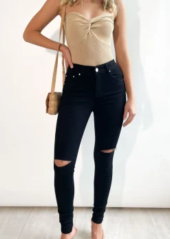 Women Gingham & Heels Jeans>Ahana High Rise Jeans