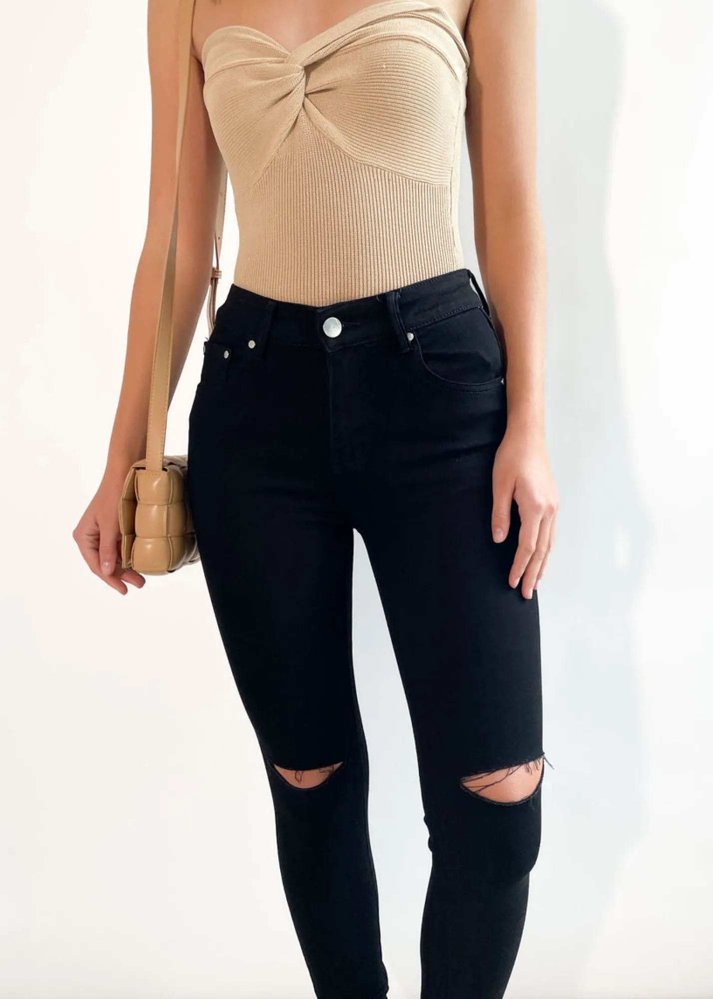 Women Gingham & Heels Jeans>Ahana High Rise Jeans