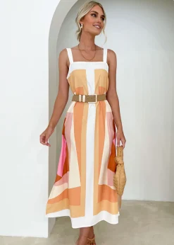 Women Gingham & Heels Maxi>Aldiana Maxi Dress