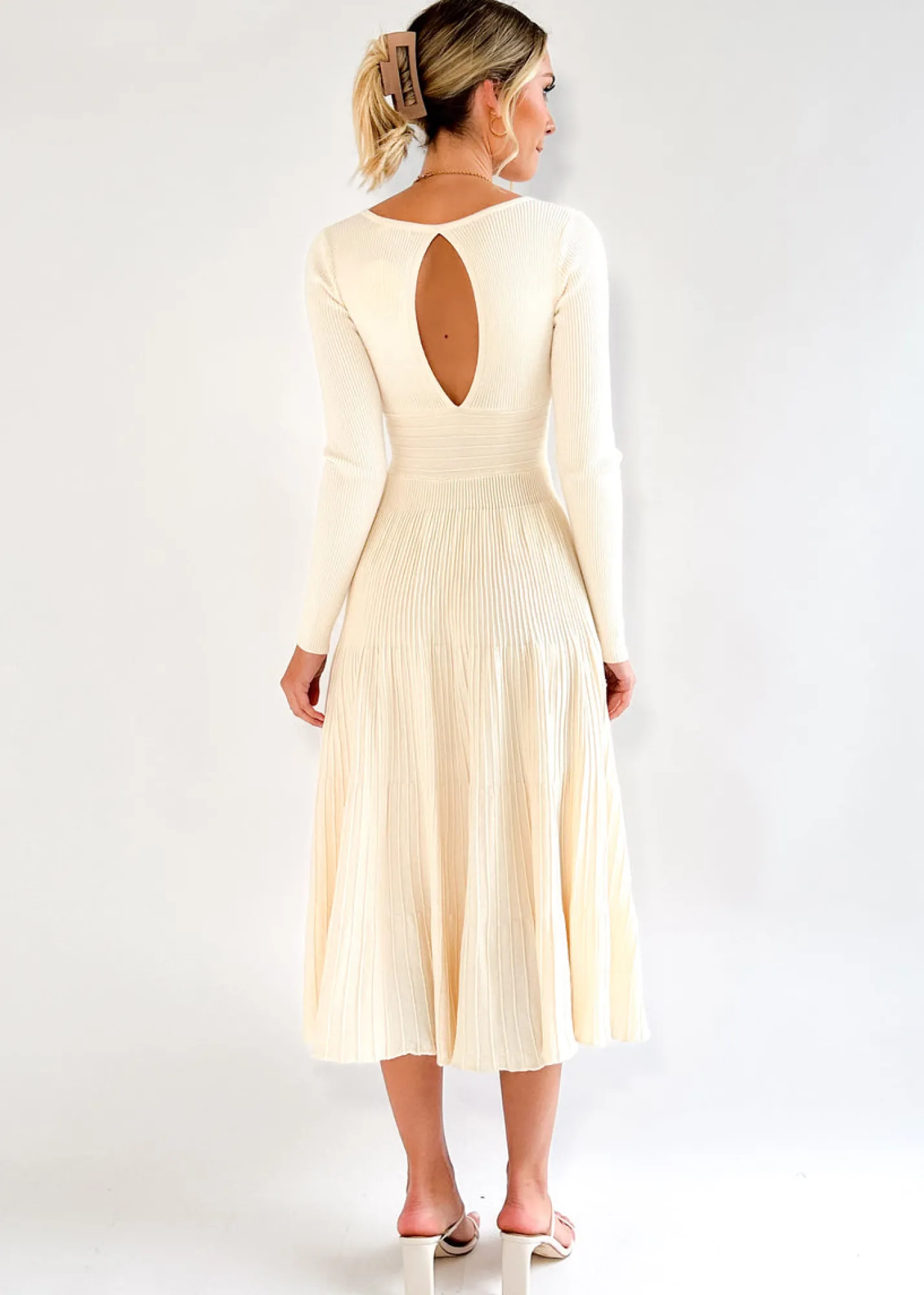 Women Gingham & Heels Knit Dresses>Alise Knit Midi Dress