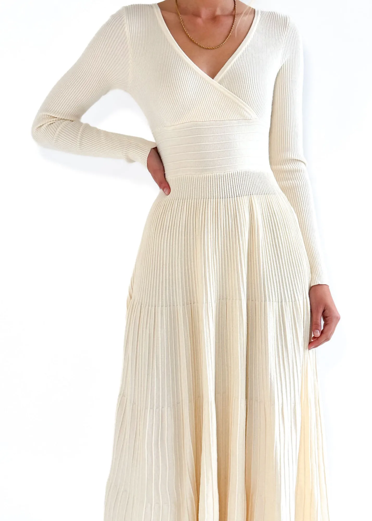 Women Gingham & Heels Knit Dresses>Alise Knit Midi Dress