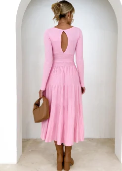 Women Gingham & Heels Knit Dresses><noscript><img width=