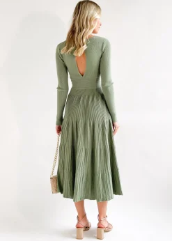 Women Gingham & Heels Knit Dresses><noscript><img width=