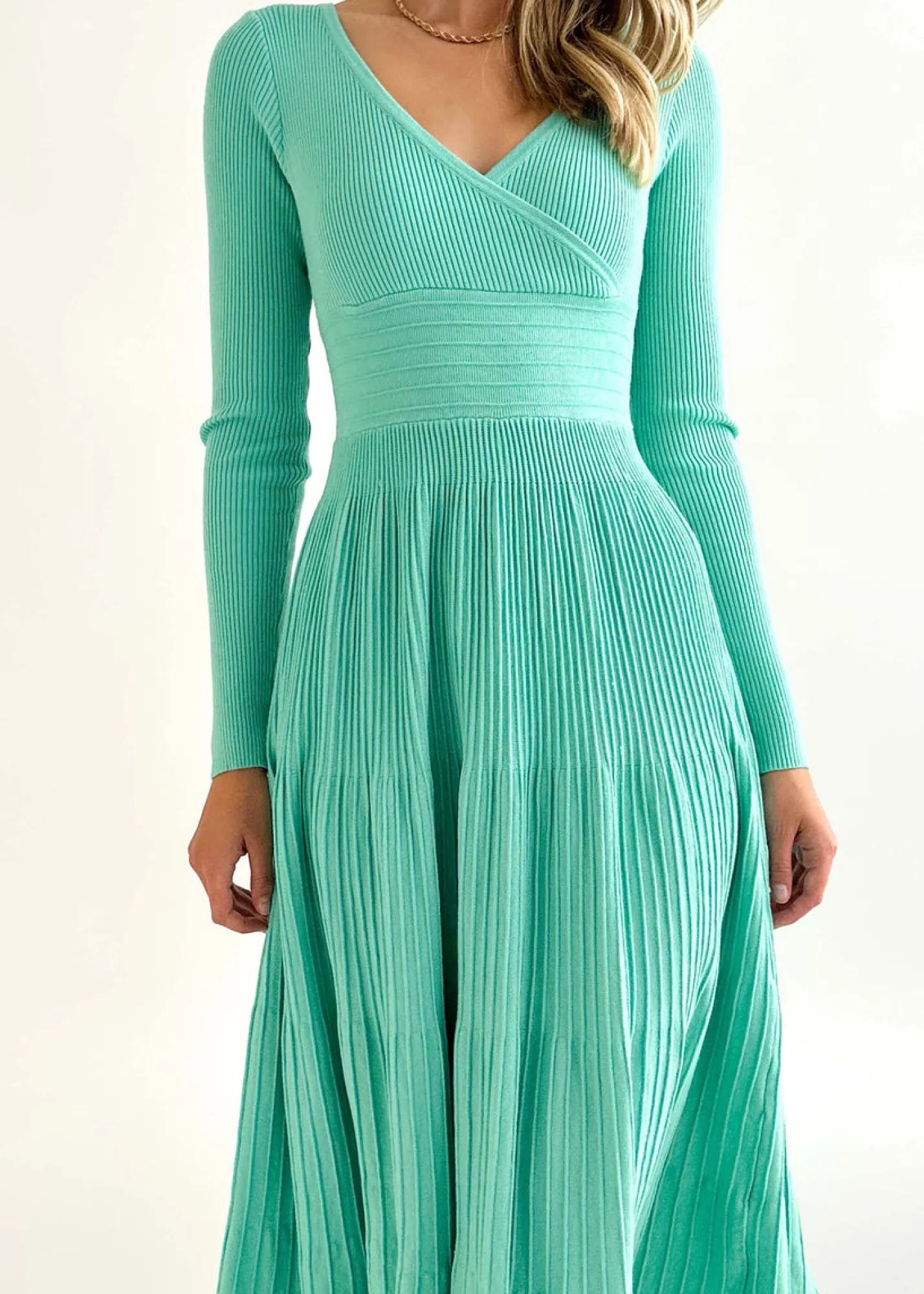 Women Gingham & Heels Knit Dresses>Alise Knit Midi Dress