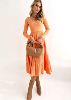 Women Gingham & Heels Knit Dresses><noscript><img width=