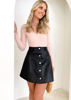 Women Gingham & Heels Knit Tops><noscript><img width=