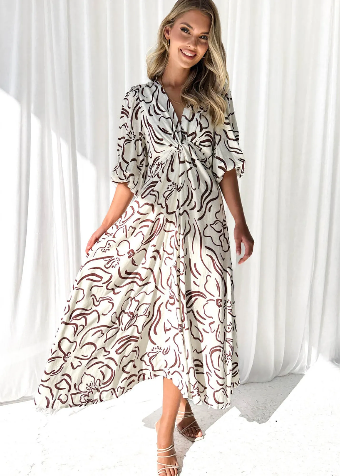 Women Gingham & Heels Midi>Aloria Midi Dress
