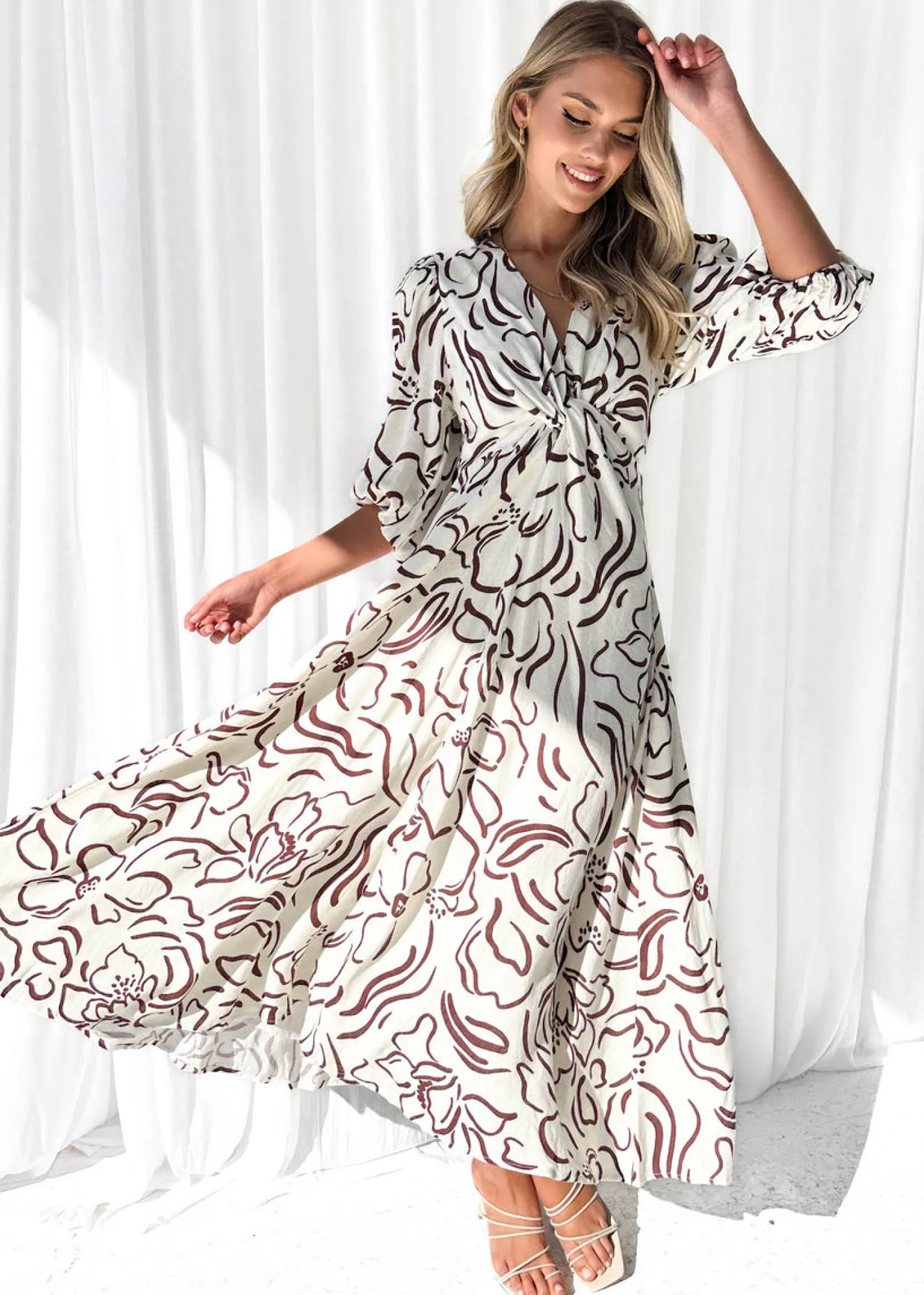 Women Gingham & Heels Midi>Aloria Midi Dress