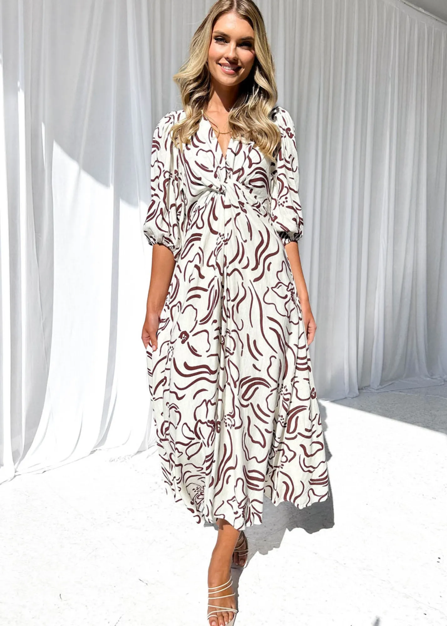 Women Gingham & Heels Midi>Aloria Midi Dress