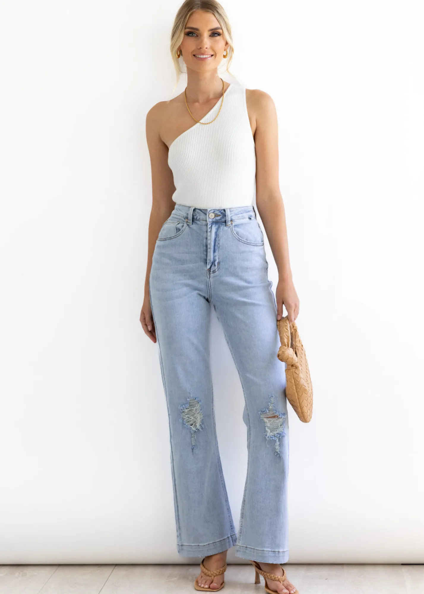 Women Gingham & Heels Jeans>Alyx High Rise Stretch Jean