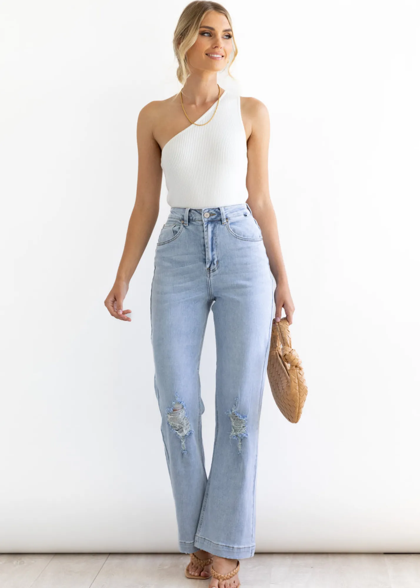Women Gingham & Heels Jeans>Alyx High Rise Stretch Jean