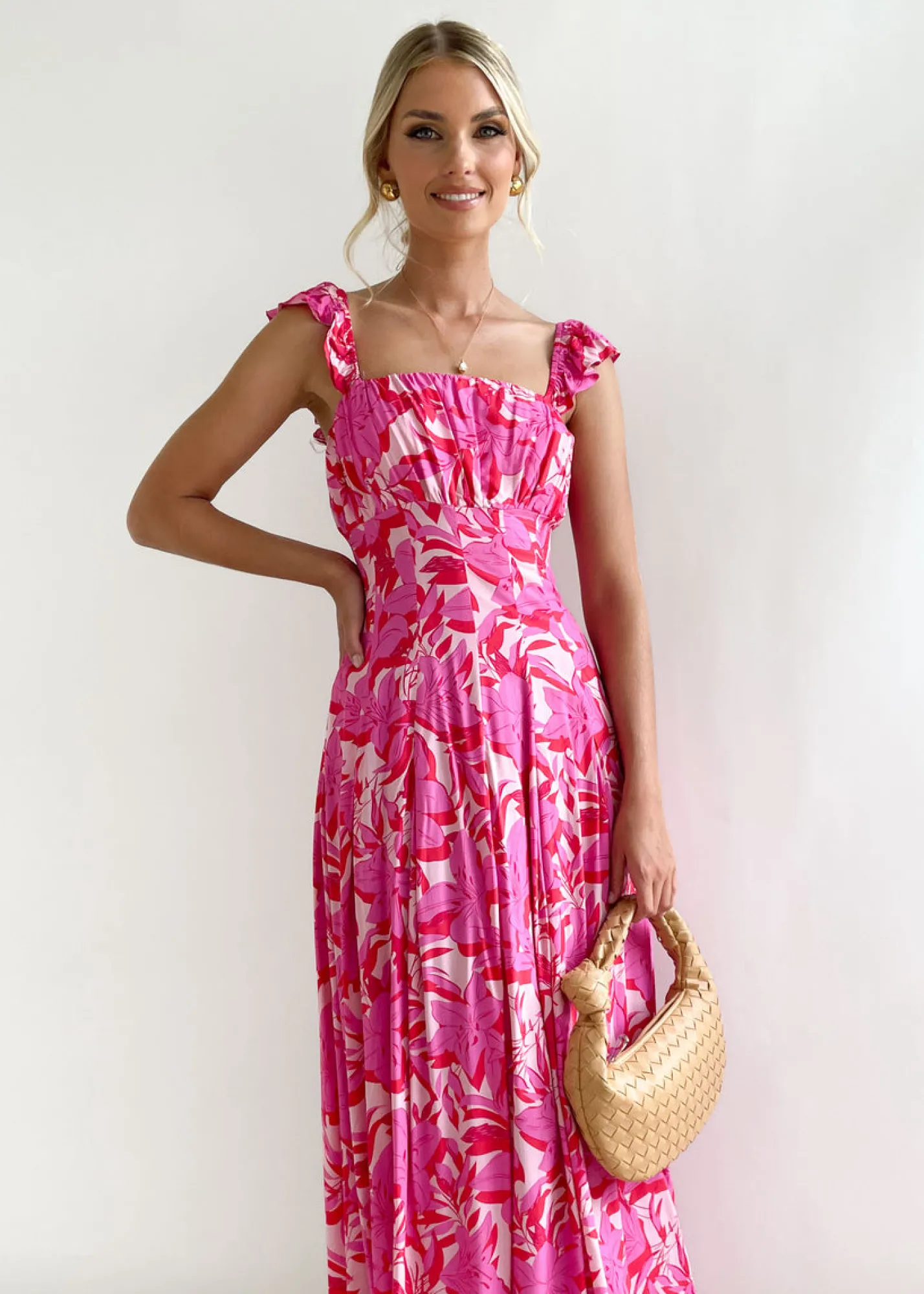 Women Gingham & Heels Maxi>Amaley Maxi Dress