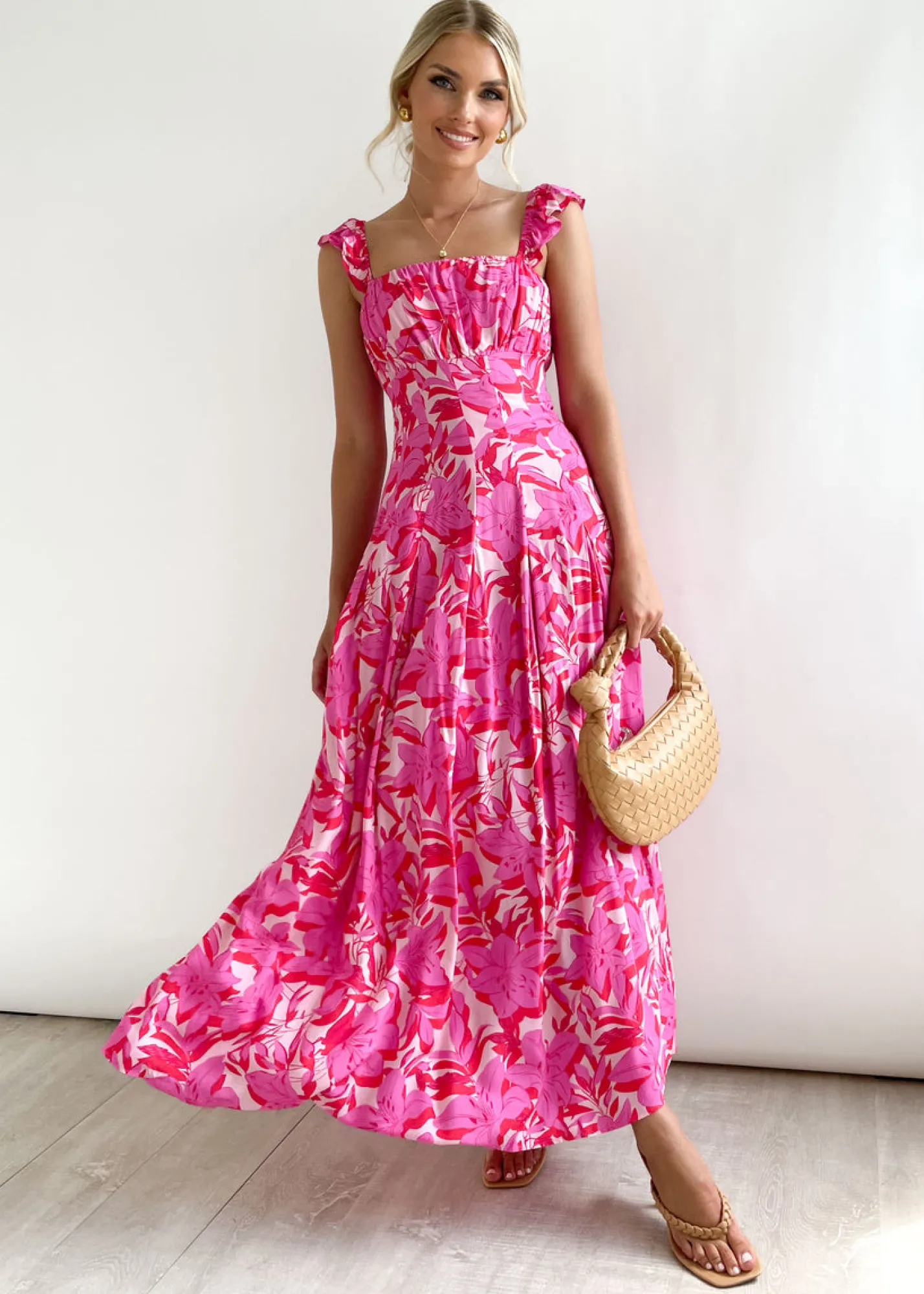 Women Gingham & Heels Maxi>Amaley Maxi Dress
