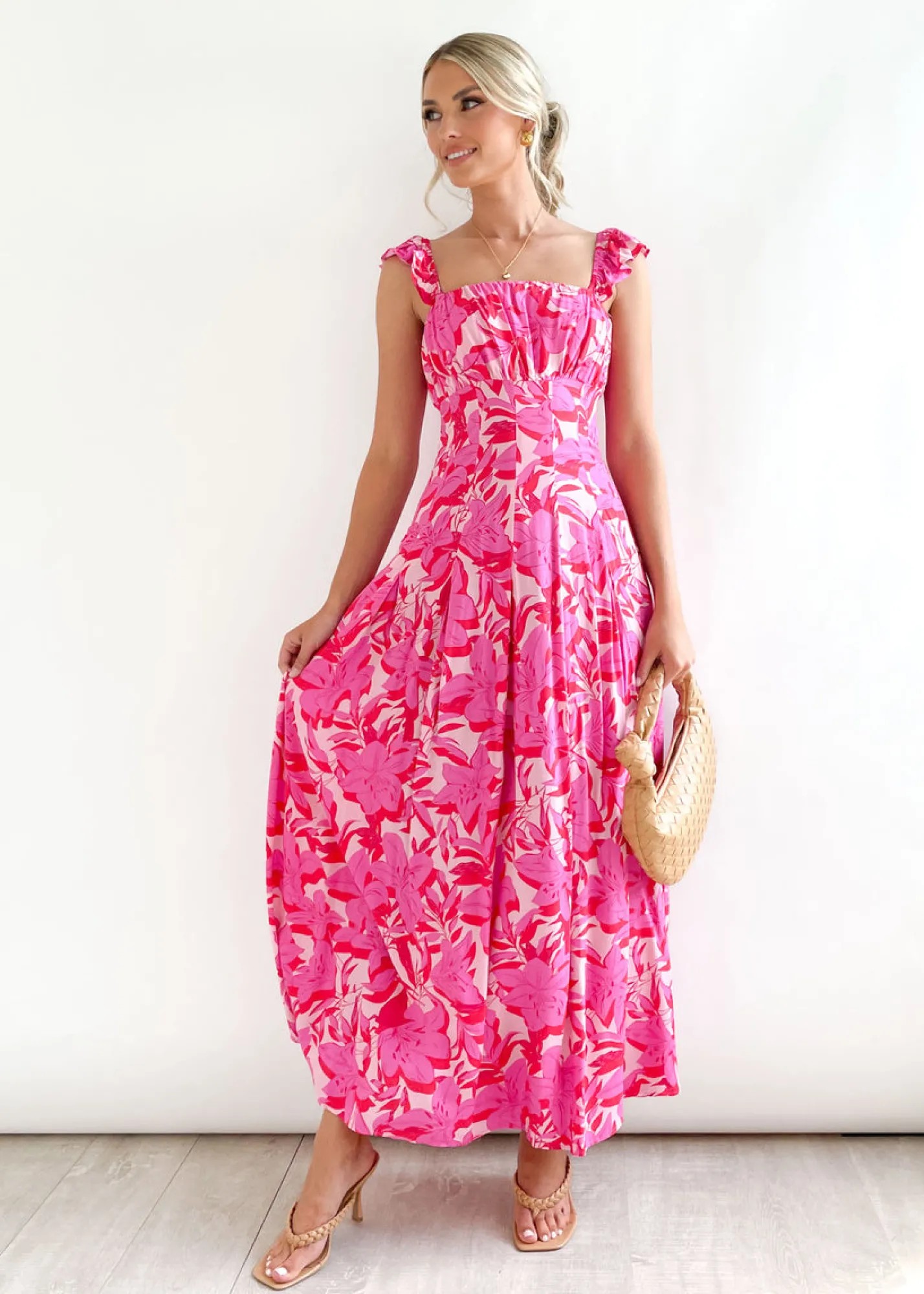 Women Gingham & Heels Maxi>Amaley Maxi Dress