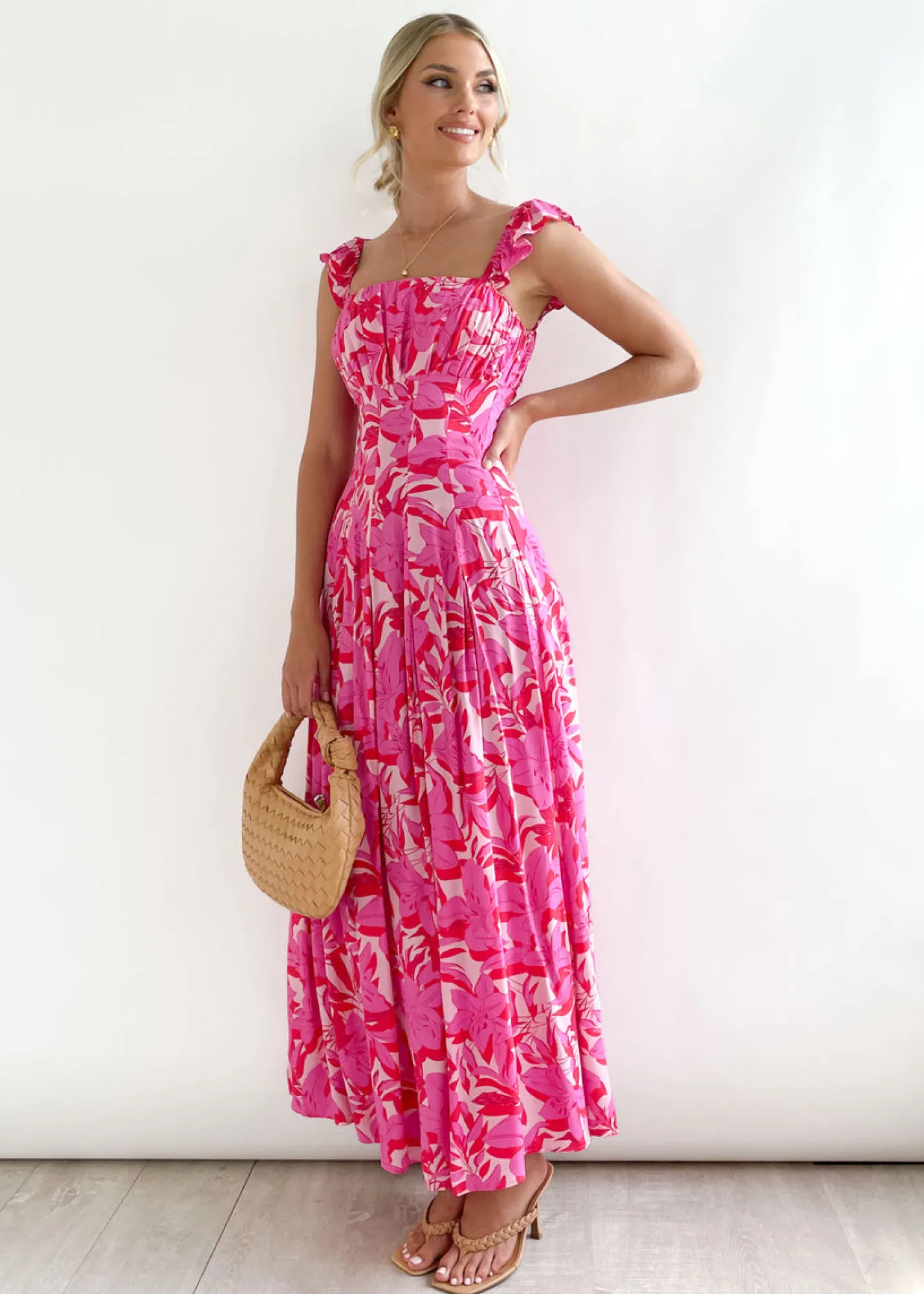 Women Gingham & Heels Maxi>Amaley Maxi Dress