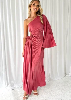 Women Gingham & Heels Midi>Amore One Shoulder Midi Dress