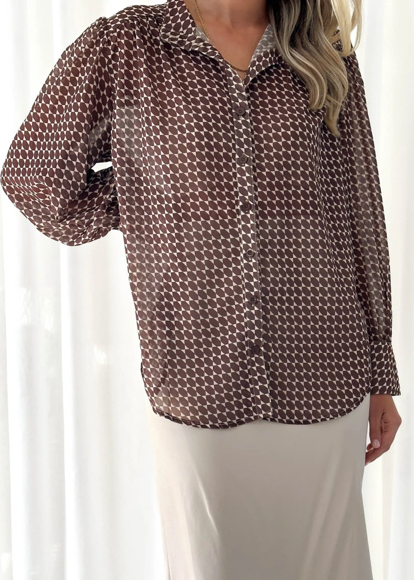 Women Gingham & Heels Shirts>Amrezy Shirt