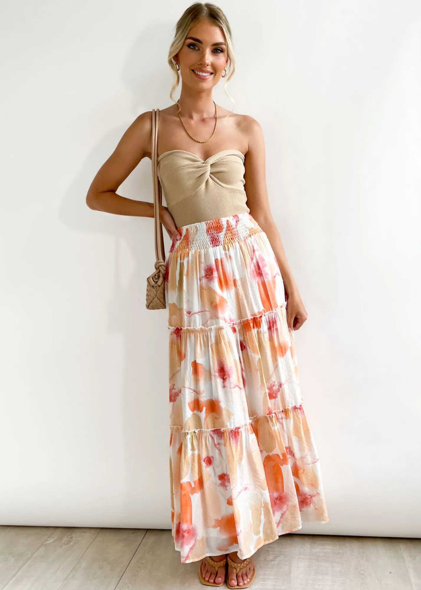 Women Gingham & Heels Skirts>Analee Maxi Skirt