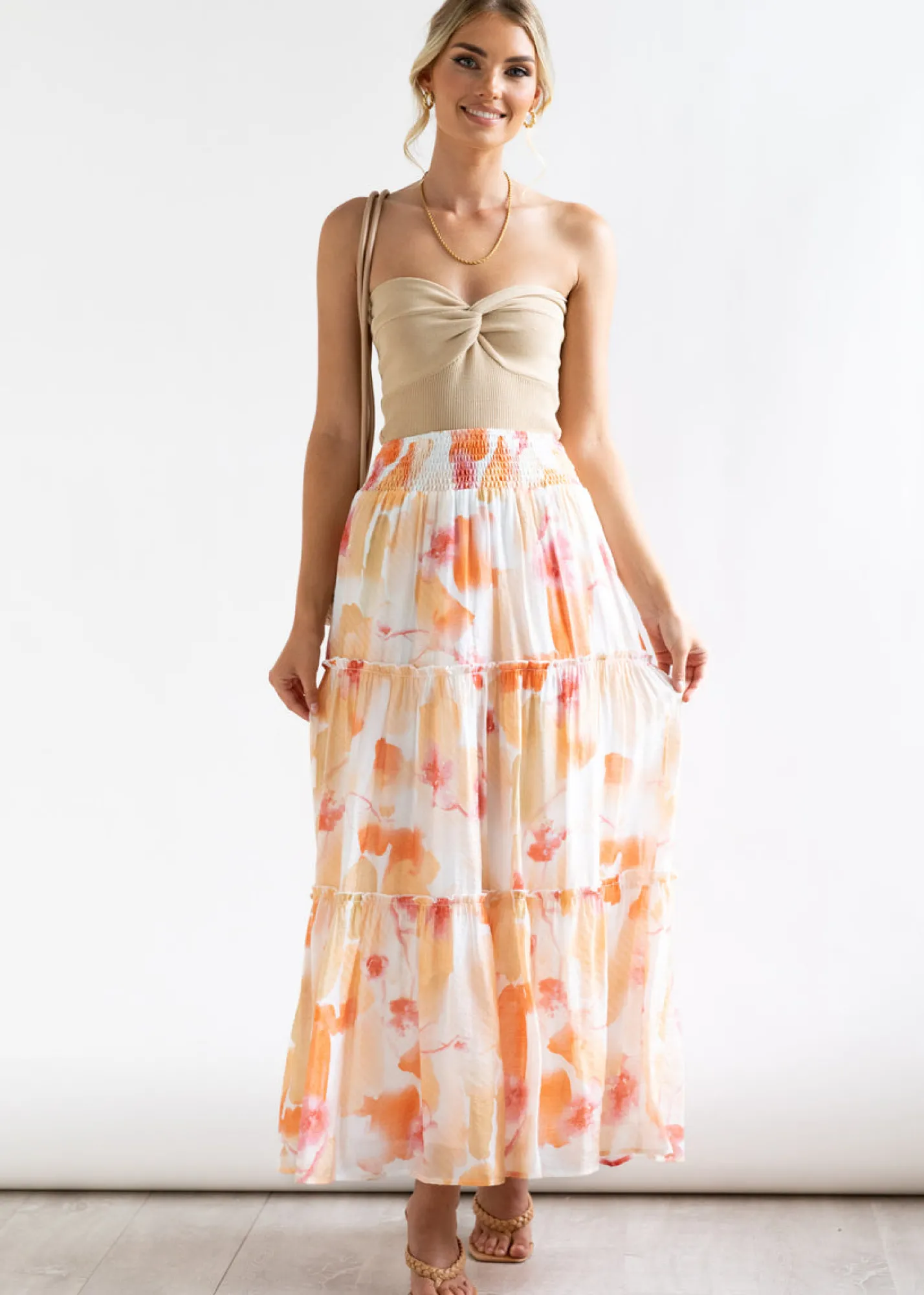 Women Gingham & Heels Skirts>Analee Maxi Skirt