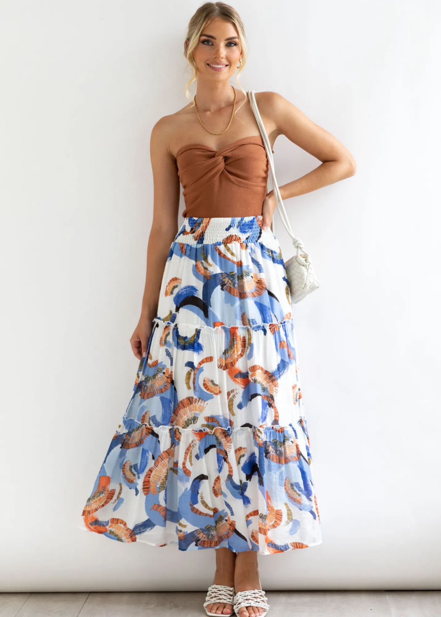 Women Gingham & Heels Skirts>Analee Maxi Skirt