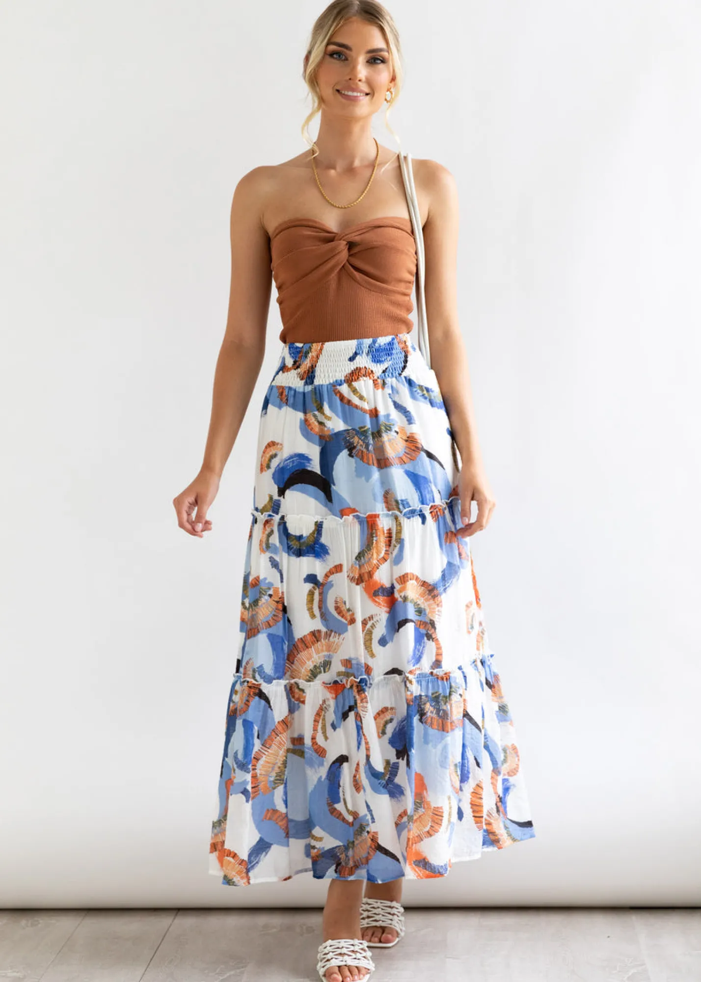Women Gingham & Heels Skirts>Analee Maxi Skirt