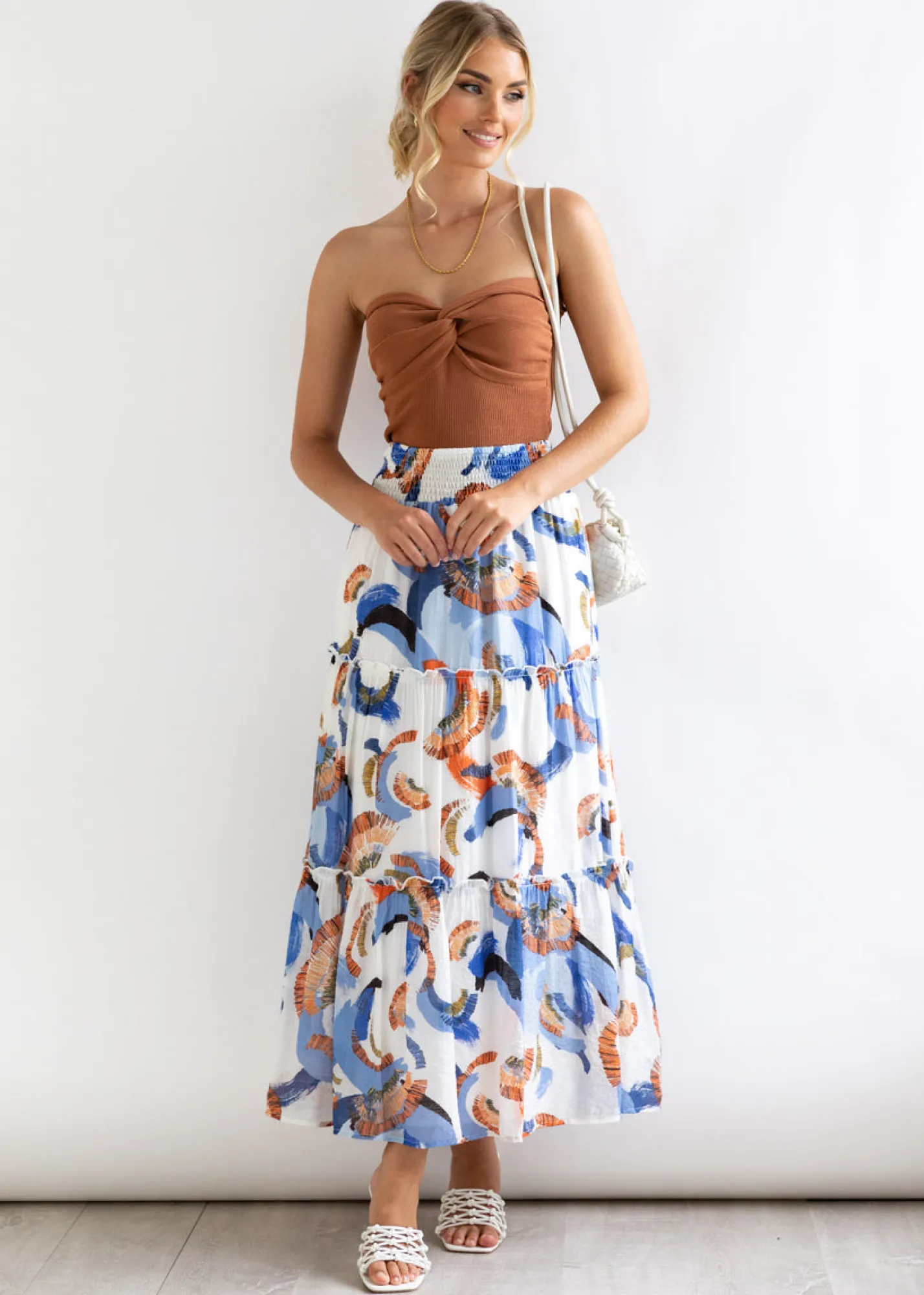 Women Gingham & Heels Skirts>Analee Maxi Skirt