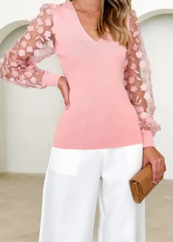 Women Gingham & Heels Knit Tops><noscript><img width=