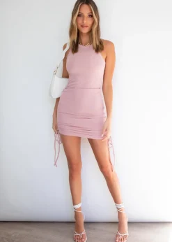 Women Gingham & Heels Knit Dresses><noscript><img width=